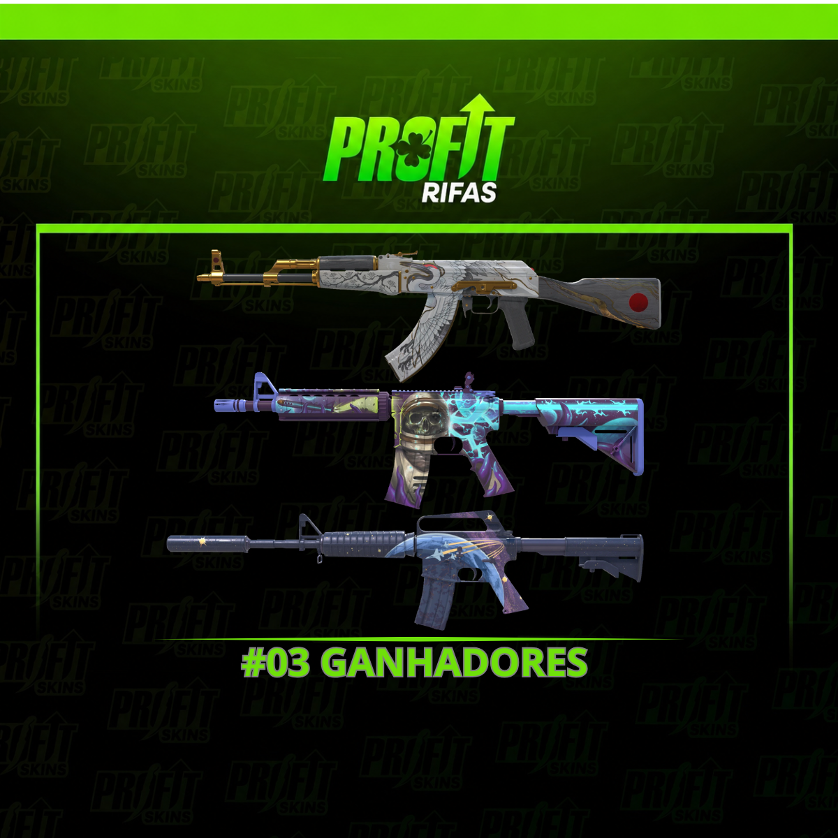 #03 GANHADORES | 🤍